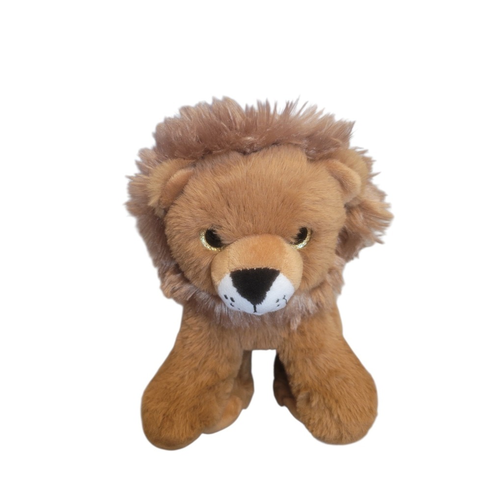 Vintage Plush 2001 8" Lion W Glitter‎ Eyes The Bear Factory